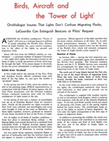 Birds, Aircraft and the 'Tower of Light' article