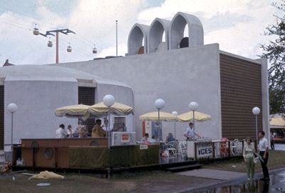 Behind the UAR Pavilion