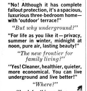 Underground World Home advertisement panel 2