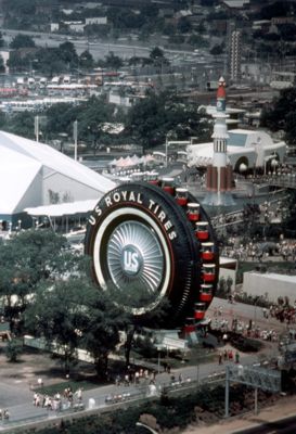 U.S. Rubber Exhibit as seen from the towers of the New York State Pavilion