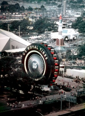 U.S. Rubber Exhibit as seen from the top of the New York State Pavilion Observation Tower