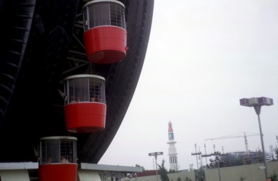 Close-up of the Wheel's Gondolas