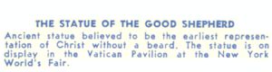 Reverse of Vatican postcard No. 85059-B