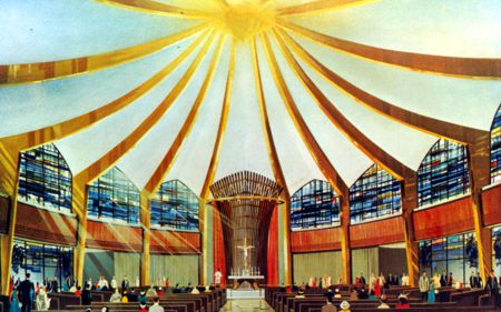 Vatican exhibitor postcard Chapel of The Good Shepard No. 85062-B