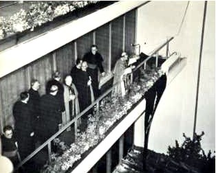 Pope Paul VI addresses throngs from the Vatican Pavilion balcony