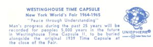 Reverse — Westinghouse Time Capsule