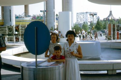 Signing the Book of Record at the Westinghouse Pavilion