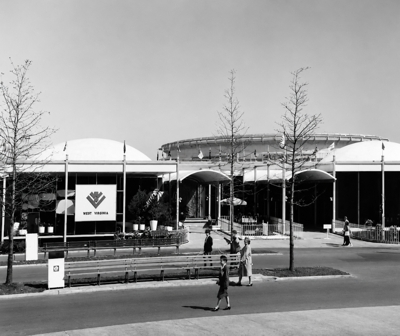 Aerial view of the West Virginia Pavilion