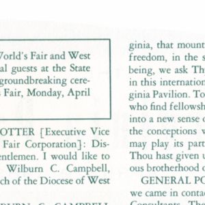 West Virginia Groundbreaking pamphlet panel 32.2