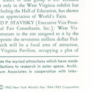 West Virginia Groundbreaking pamphlet panel 32.6