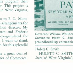 West Virginia Groundbreaking pamphlet panel 33.5