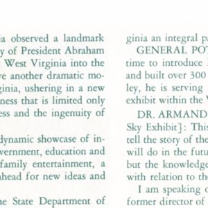 West Virginia Groundbreaking pamphlet panel 34.2