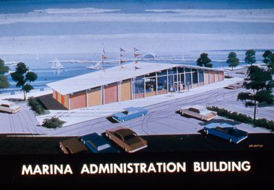 Artis's rendering of the Marina's Administration Building