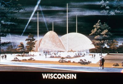 An early concept for the Wisconsin Pavilion