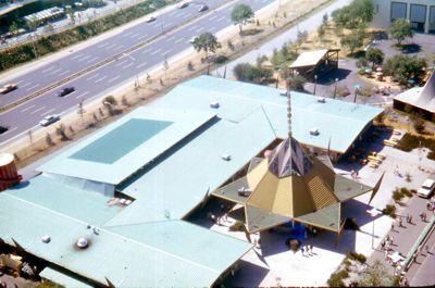 Wisconsin Pavilion as seen from the New York State Pavilion observation towers