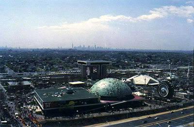 Distant view of towers of Manhattan from N.Y. Tower