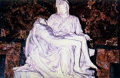 Close-up of the Pieta