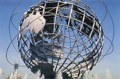 Close-up of the Unisphere