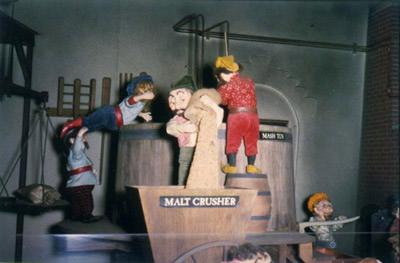 More elves service the malt crusher, Schaefer Center