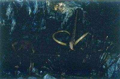 Exulting, cave men capture the Imperial Elephant, Ford Magic Skyway