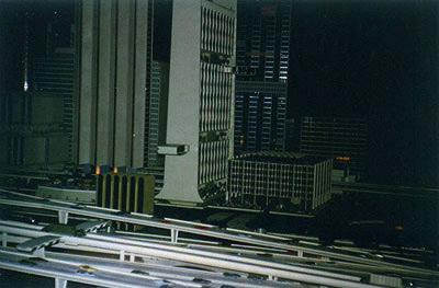 City of the future, with moving sidewalks and mid-city airport